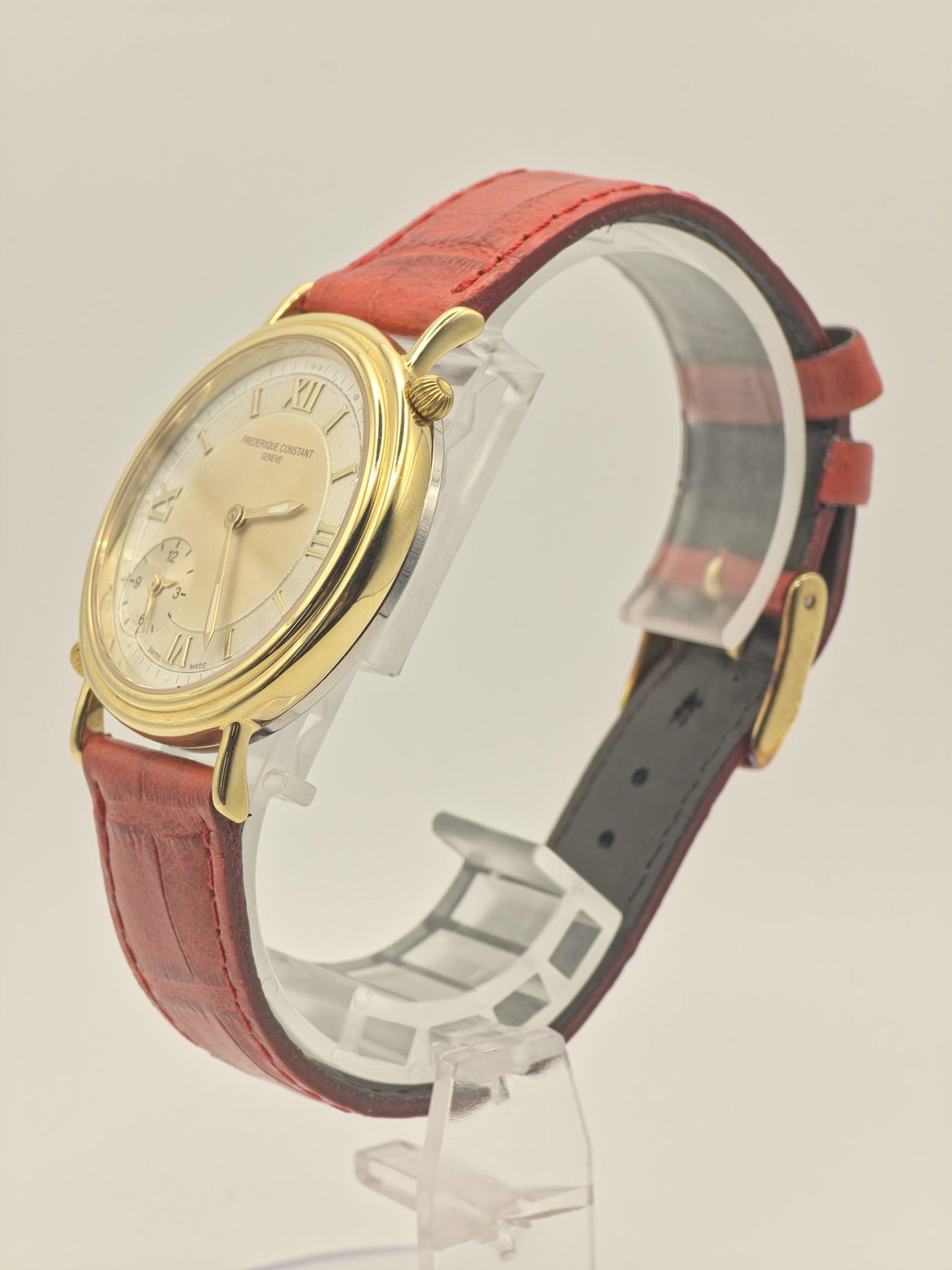 Frederique Constant Geneve 1211838 Gold-Tone Dual Crown Classic Dress Watch -206