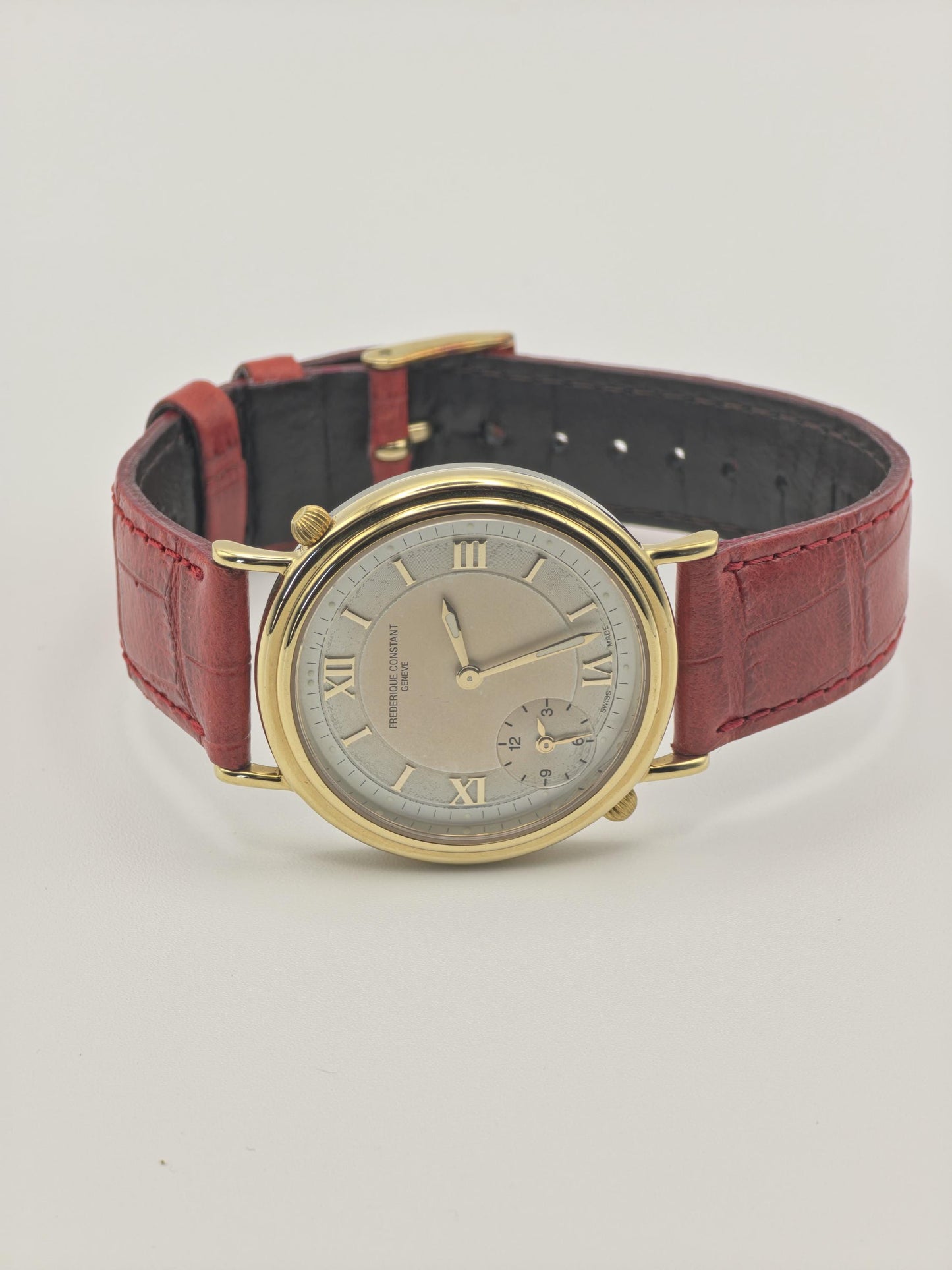 Frederique Constant Geneve 1211838 Gold-Tone Dual Crown Classic Dress Watch -206