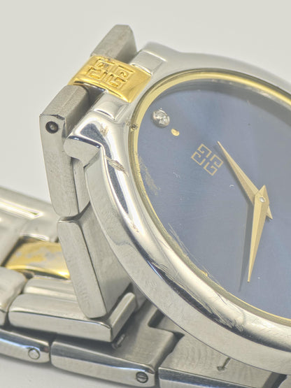 Givenchy Millesime III Blue Dial Two-Tone Quartz Watch Swiss Made - 207