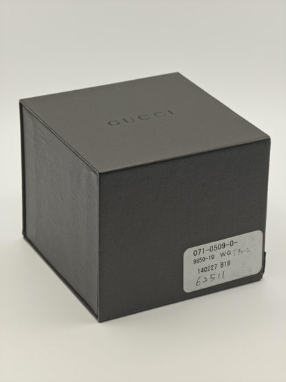 Gucci 1500L Silver Bangle Watch Women Mother of Pearl Dial Diamond with Box -212
