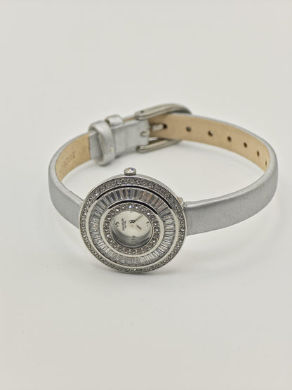 Madison MA012001 Watch Women Silver Crystal Bezel Elegant Dress Style - 220