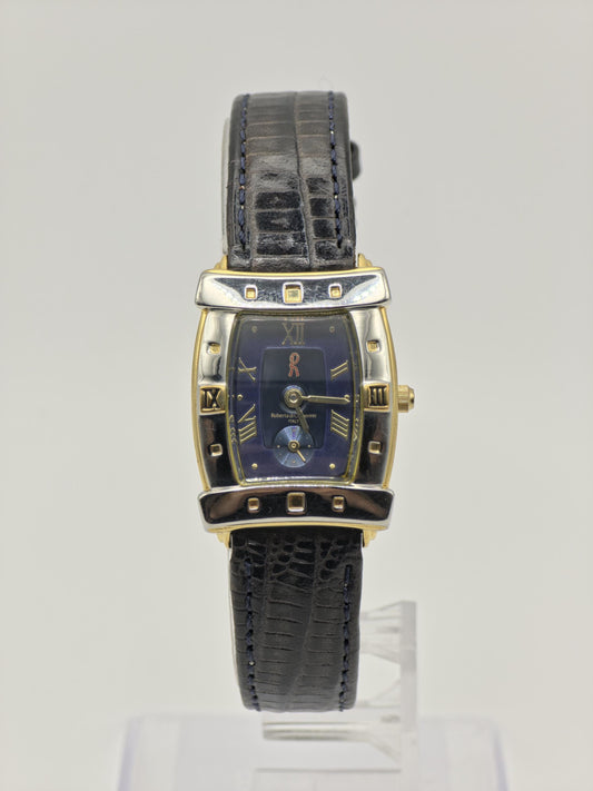 Roberta di Camerino 7004 Watch Women Blue Dial Two Tone Vintage - 223