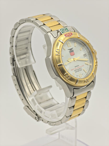 Elgin FK346 Watch Men Two Tone Date Quartz 200M Sports - 227