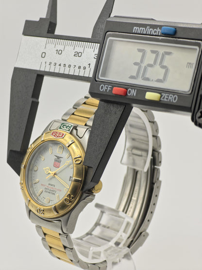 Elgin FK346 Watch Men Two Tone Date Quartz 200M Sports - 227