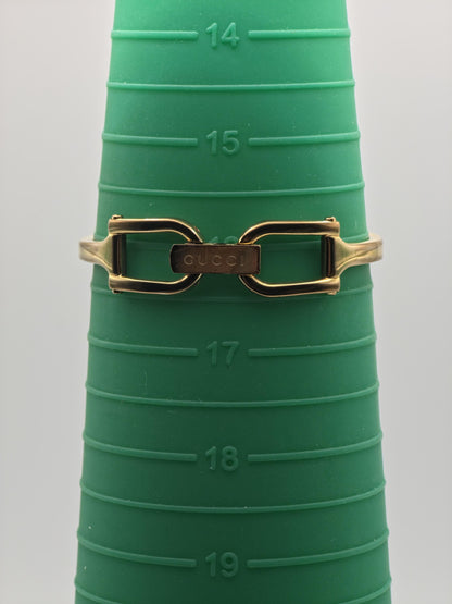 Gucci 1500L Watch Women Pink GG Dial Gold Tone Bracelet Vintage - 228