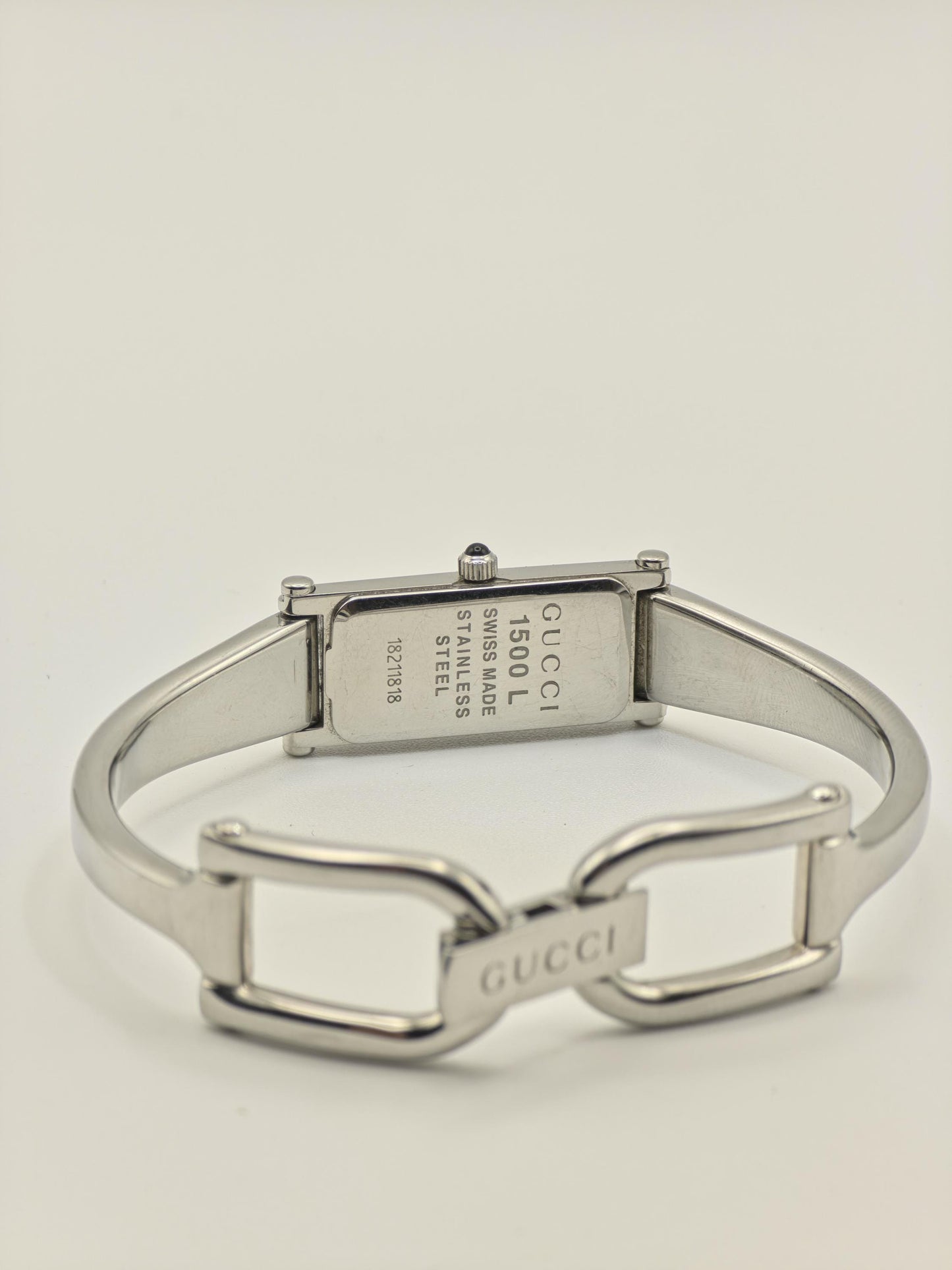 Gucci 1500L Quartz Watch Mother of Pearl Dial Silver Women Vintage - 236