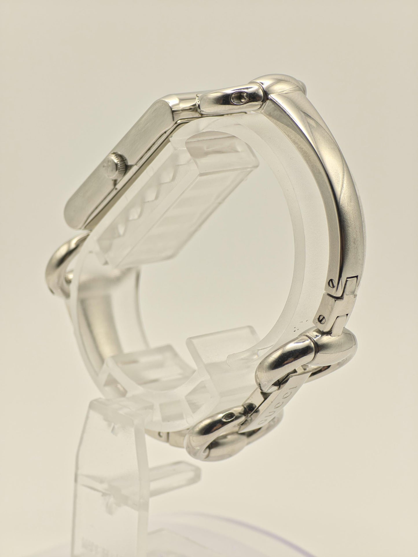 Gucci 119 Quartz Watch Black Dial Silver Bracelet Women vintage - 238