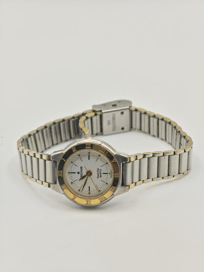 Junghans Grand Prix Quartz Two Tone Roman Bezel Watch Couple  Set - 239
