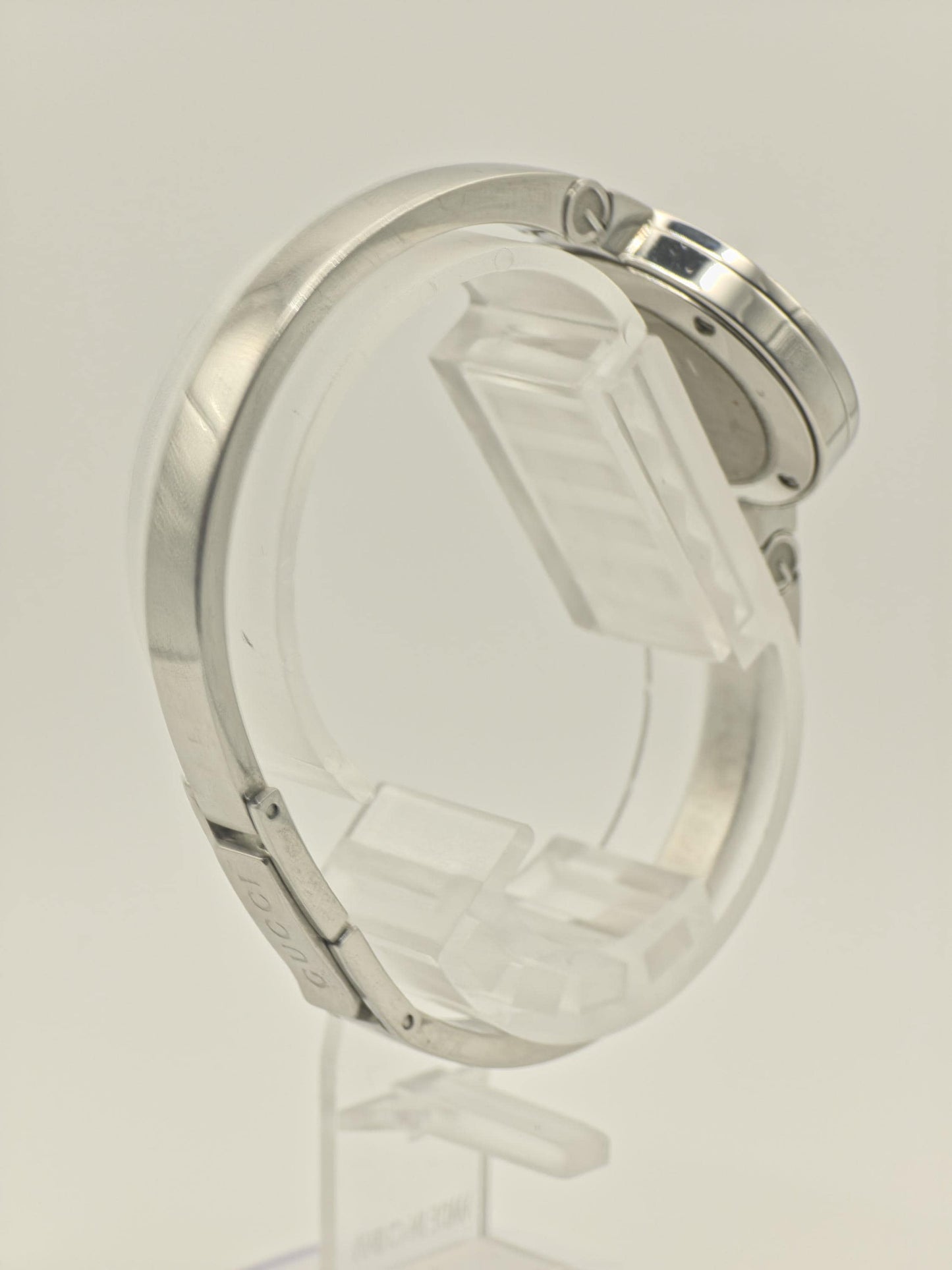 Gucci 105 Quartz Watch GG Monogram Dial Silver Women Box Only | - 244