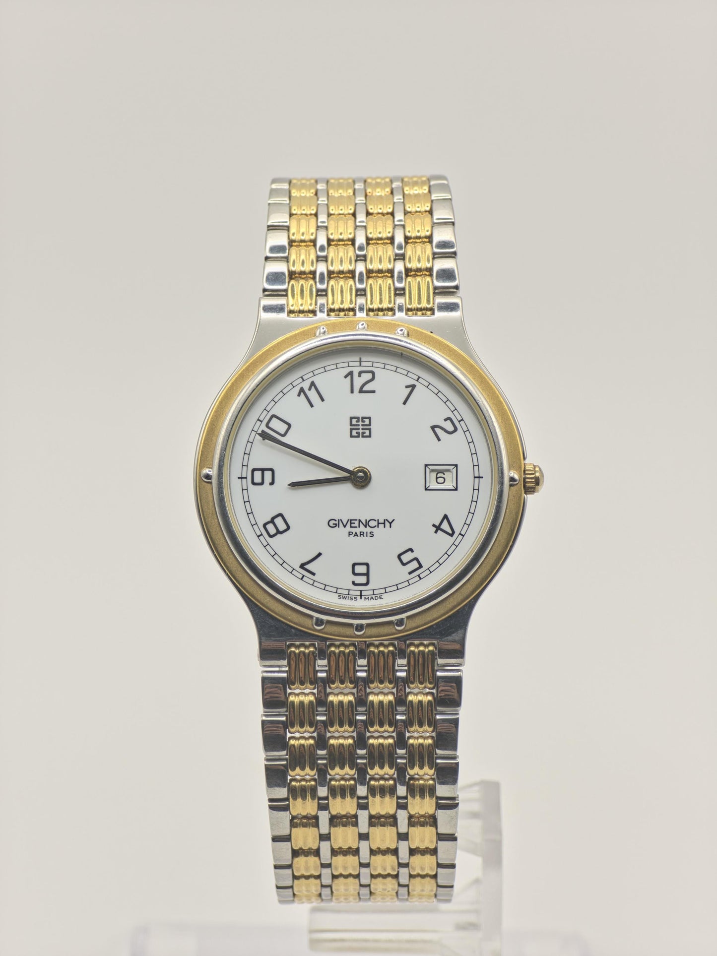 Givenchy Paris Quartz Watch White Dial Two Tone Stainless Steel women - 248