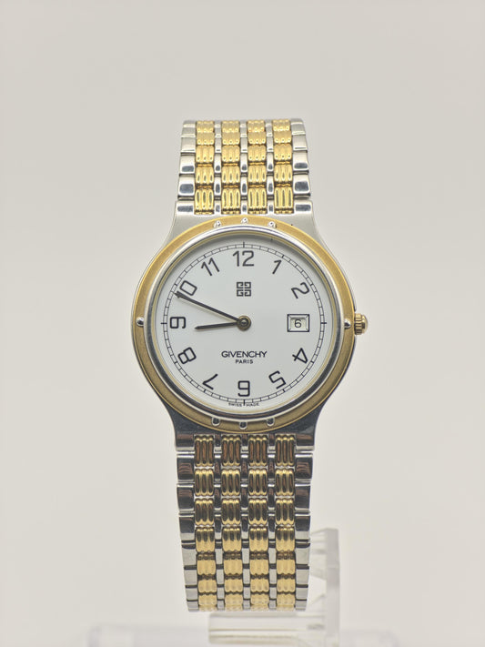 Givenchy Paris Quartz Watch White Dial Two Tone Stainless Steel women - 248