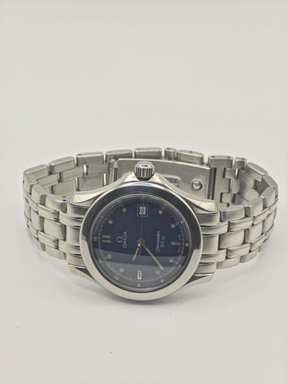 Omega Seamaster 120m Quartz Watch Blue Dial Stainless Steel Men's - 250