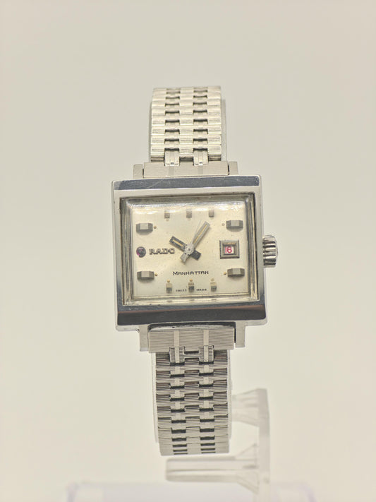 Rado Manhattan Automatic Watch Square Dial Stainless Steel women - 251