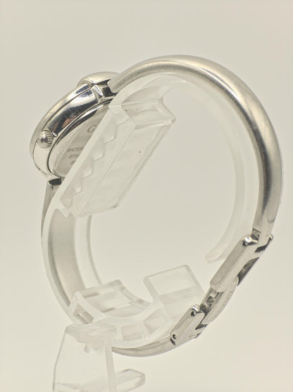 Gucci 1400L Quartz Watch Black Dial Stainless Steel Bangle Women Swiss Made- 255