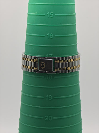 Gucci 9000M Quartz Watch Two Tone Stainless Steel Unisex Swiss Made - 261