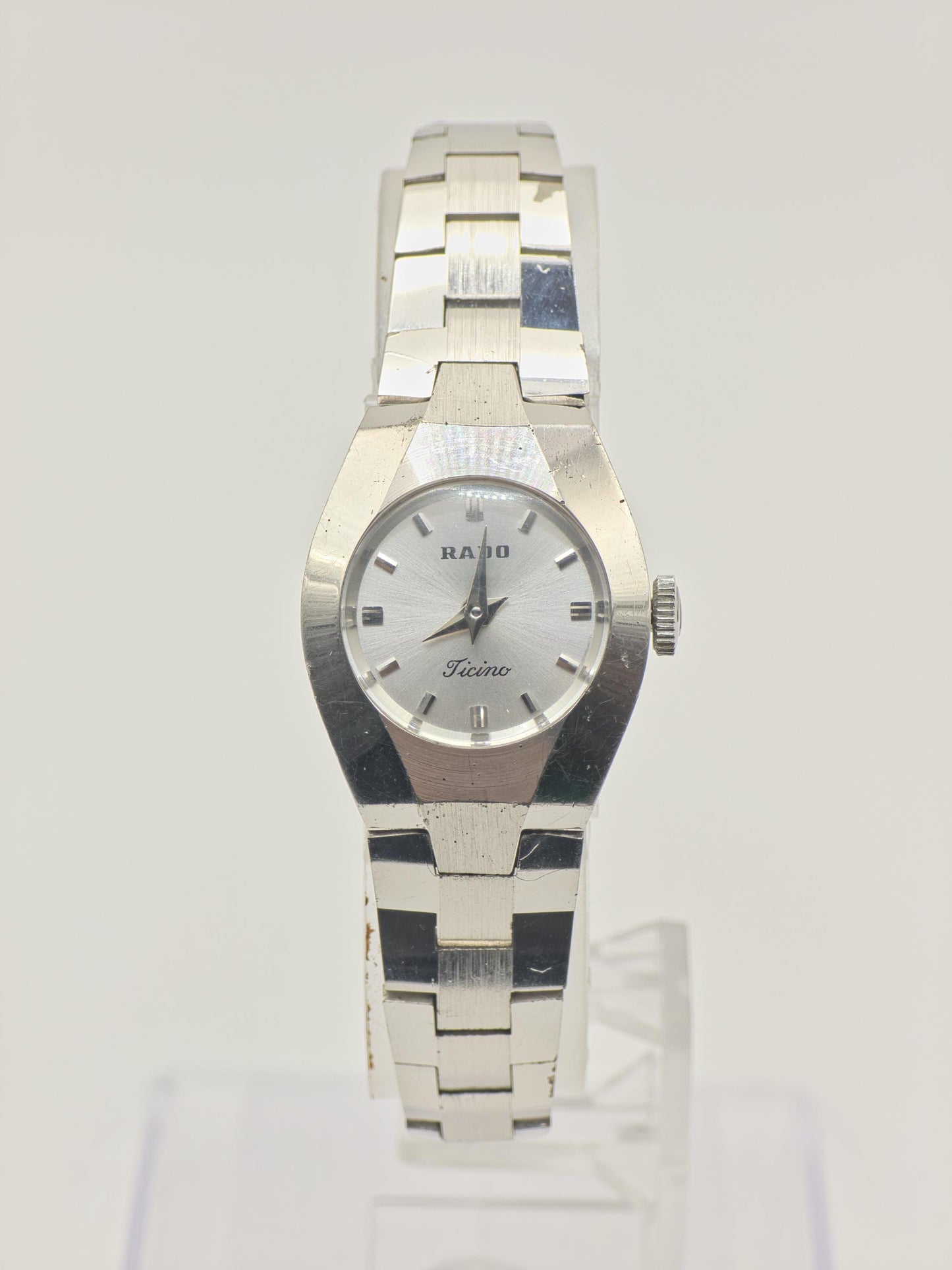 Rado Ticino K56352 Vintage Watch Stainless Steel Bracelet Women Swiss - 264