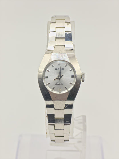 Rado Ticino K56352 Vintage Watch Stainless Steel Bracelet Women Swiss - 264
