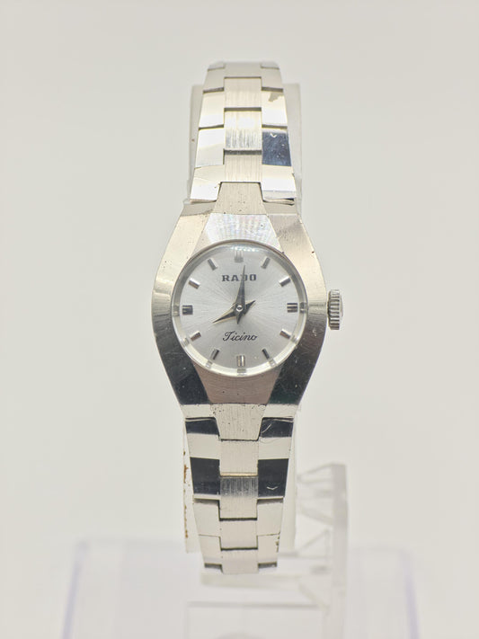 Rado Ticino K56352 Vintage Watch Stainless Steel Bracelet Women Swiss - 264