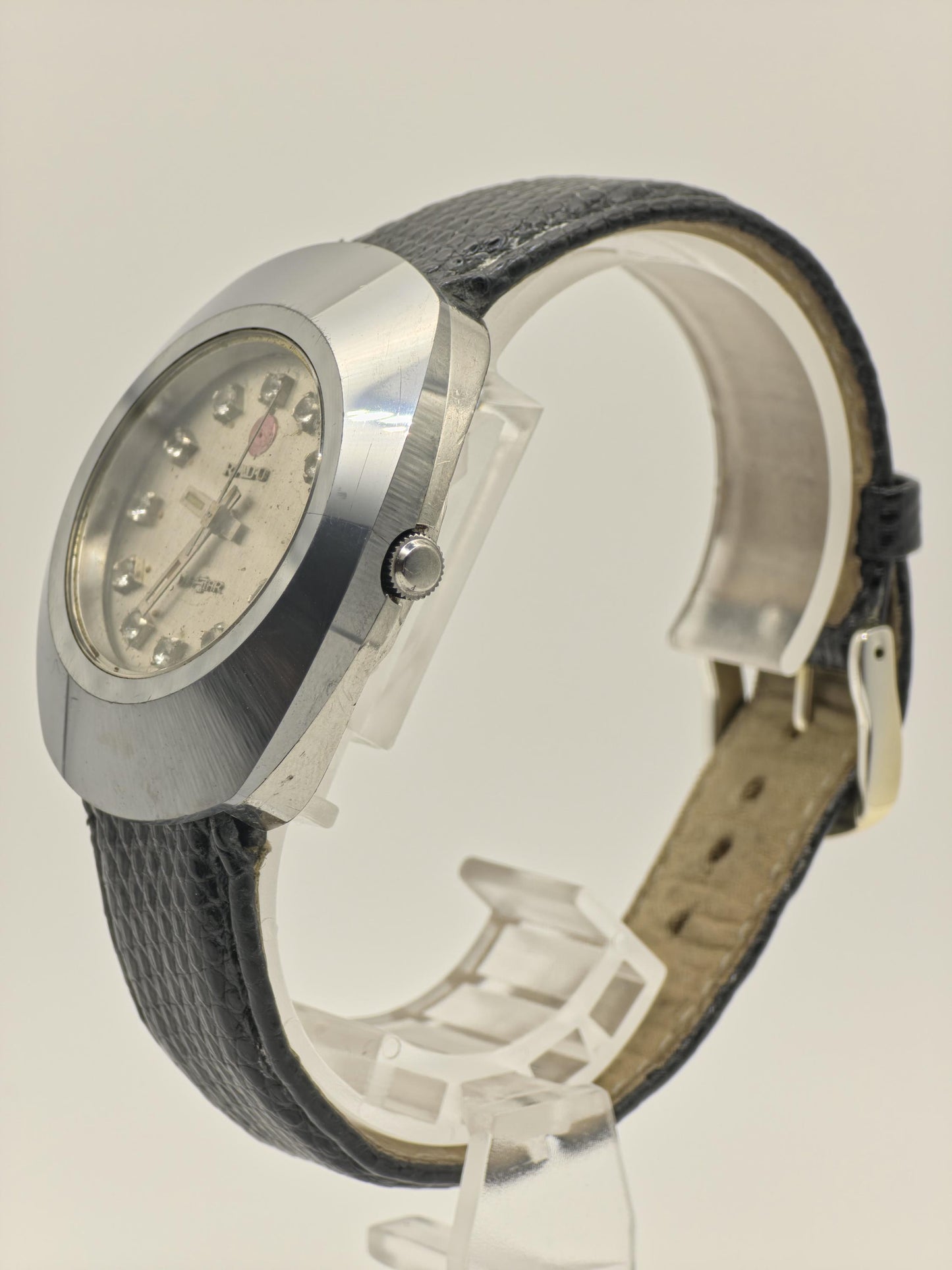 Rado DiaStar 1/E Automatic Watch Diamond Dial Date Vintage Men Swiss - 266