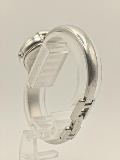 Gucci 1400L Quartz Watch Black Dial Bangle Bracelet Women Swiss - 271