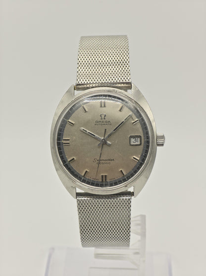 Omega Seamaster Cosmic Automatic Watch Date Silver Dial Men Ref 166026 - | 279