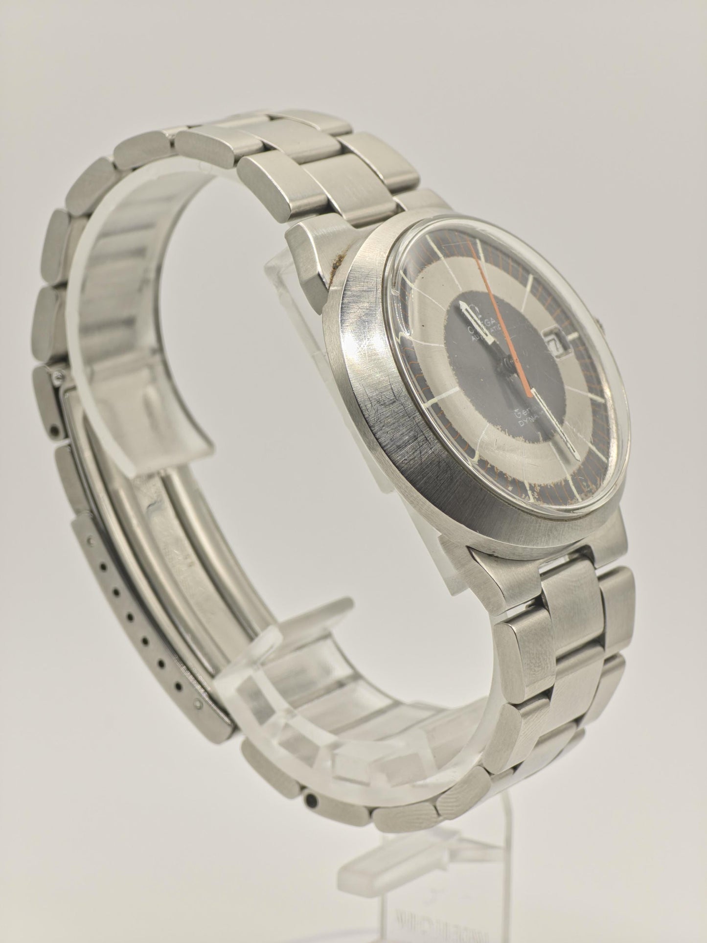 Omega Geneve Dynamic Automatic Watch Bullseye Dial Date Men Swiss Vintage - 281