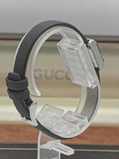 Gucci 128.5 Quartz Watch Black Dial Square Case Women - 240