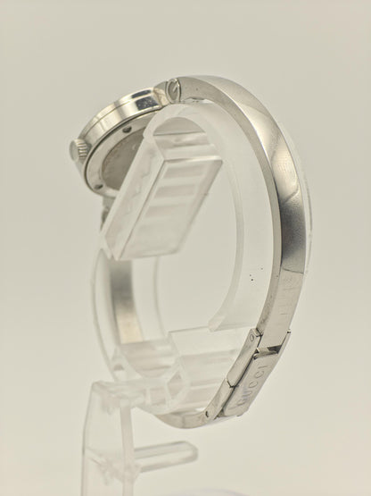 Gucci 105 Quartz Watch GG Monogram Dial Silver Women Box Only | - 244