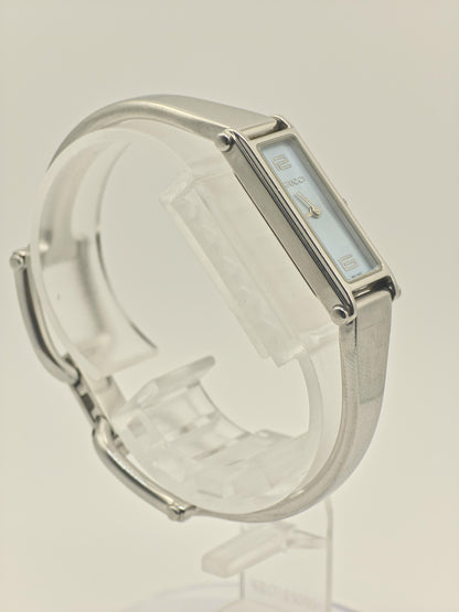 Gucci 1500L Quartz Watch Light Blue Dial Stainless Steel Women Full Set | - 245