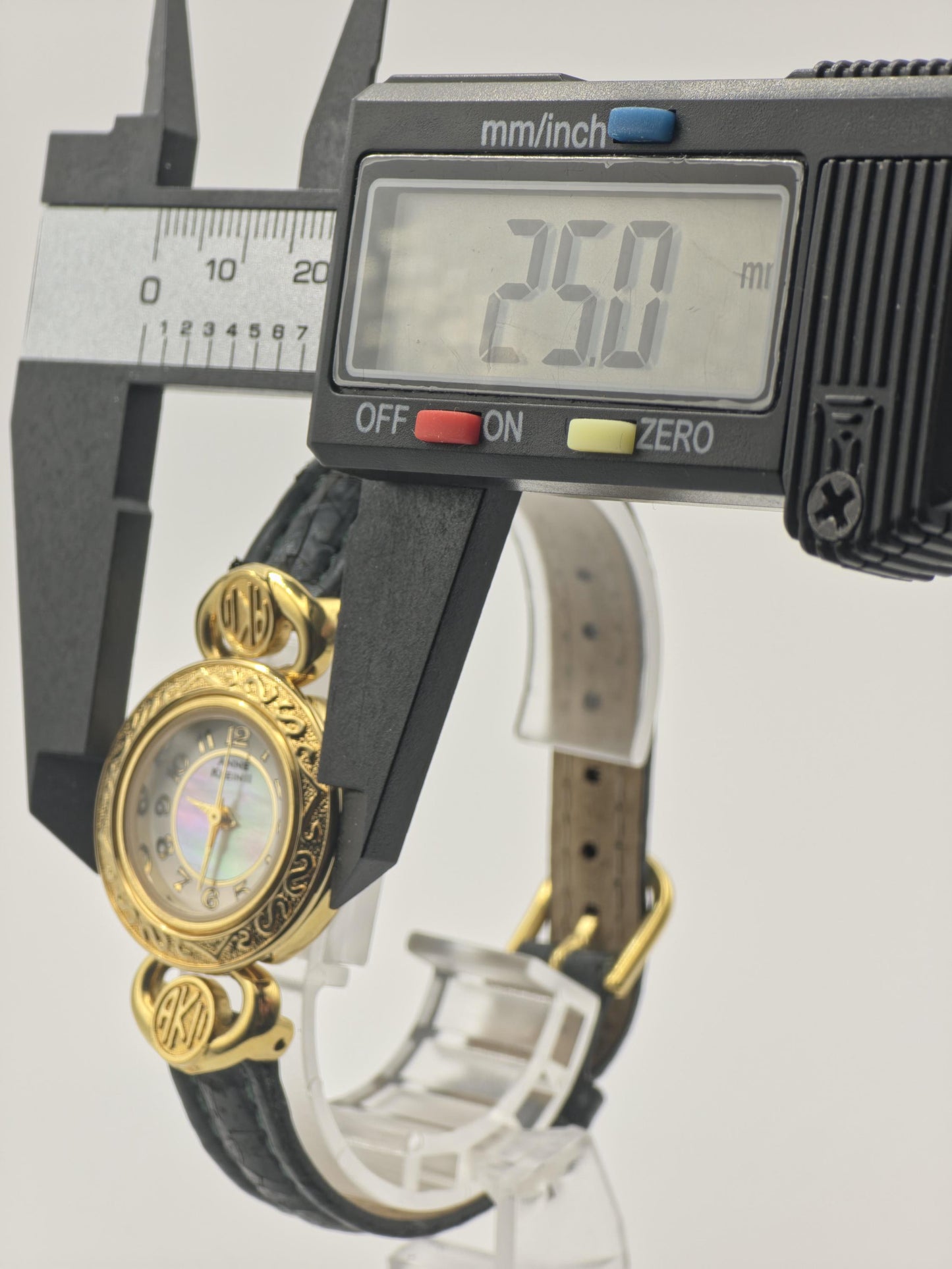 Anne Klein II AL21 Quartz Watch Mother of Pearl Dial Gold Tone Women - 249