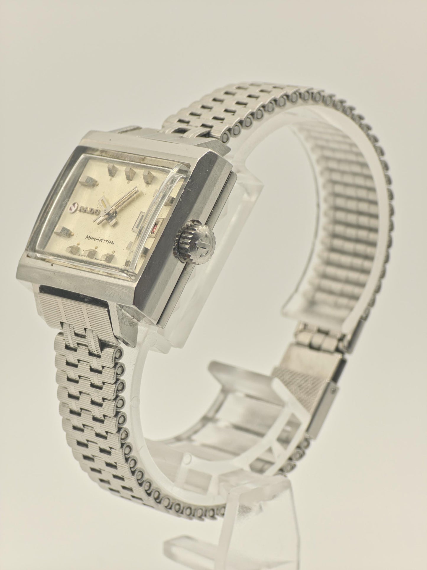 Rado Manhattan Automatic Watch Square Dial Stainless Steel women - 251