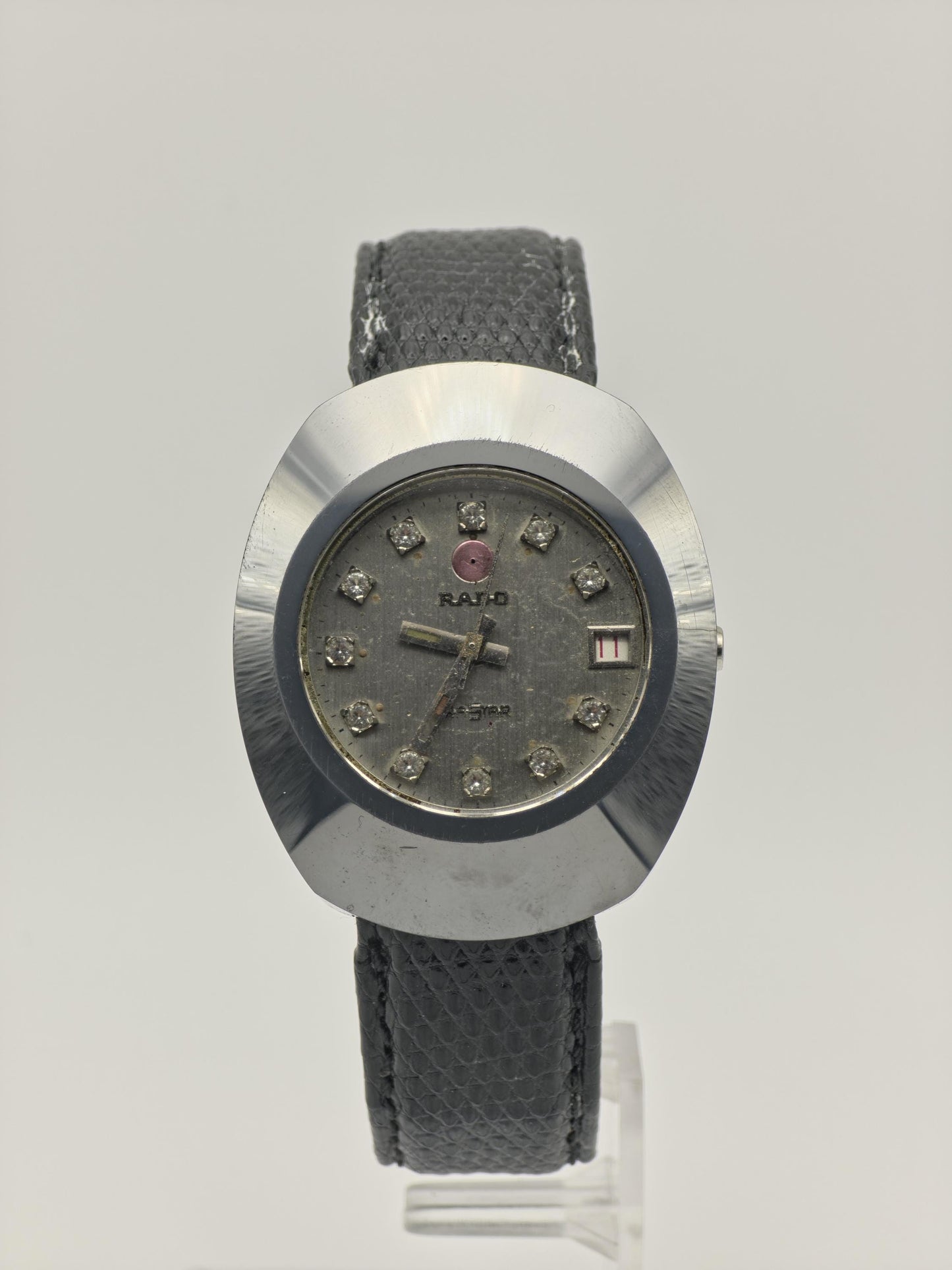 Rado DiaStar 1/E Automatic Watch Diamond Dial Date Vintage Men Swiss - 266