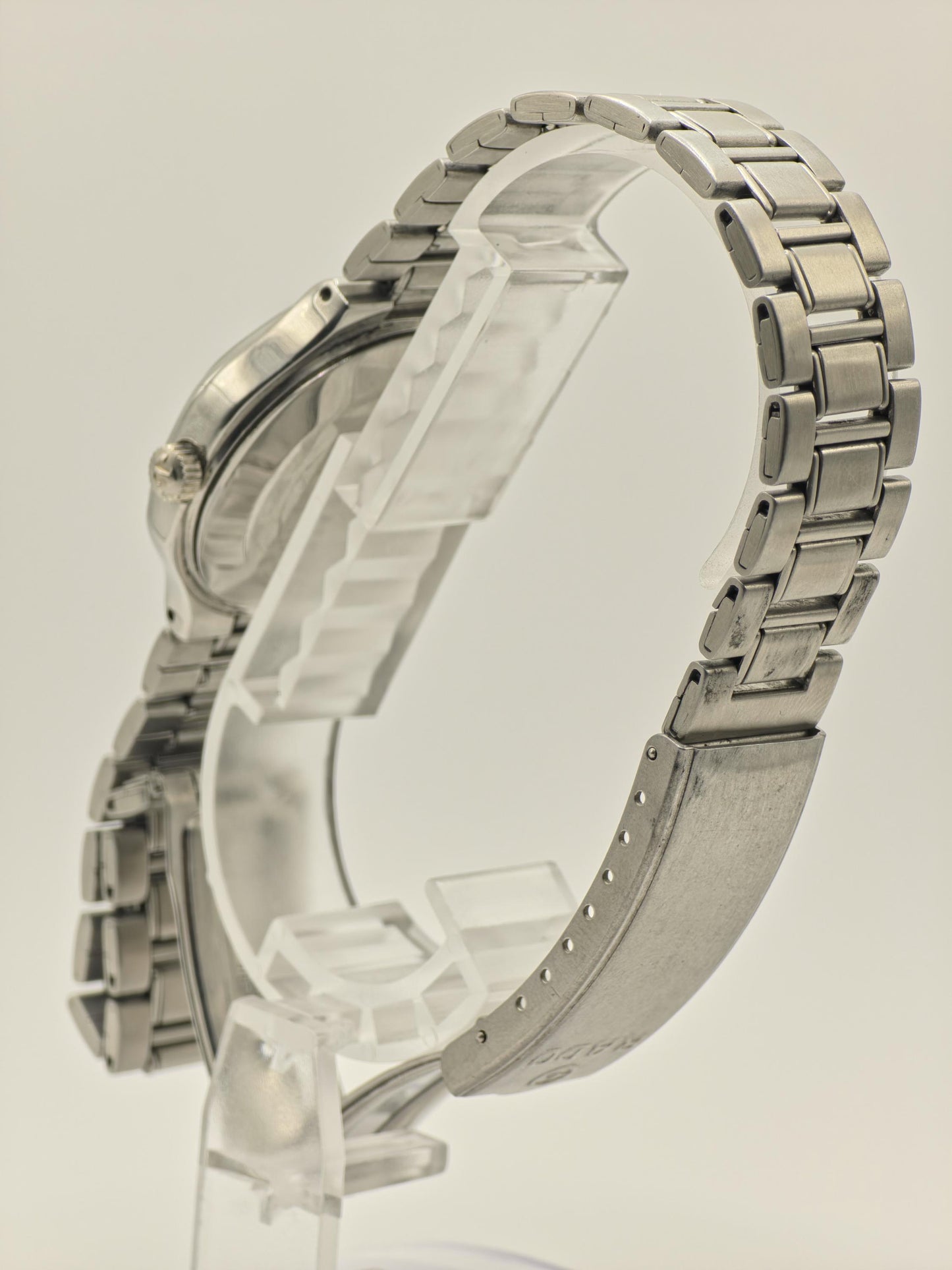 Rado Voyager Automatic Day Date Watch Black Dial Bracelet Vintage Men Swiss -268