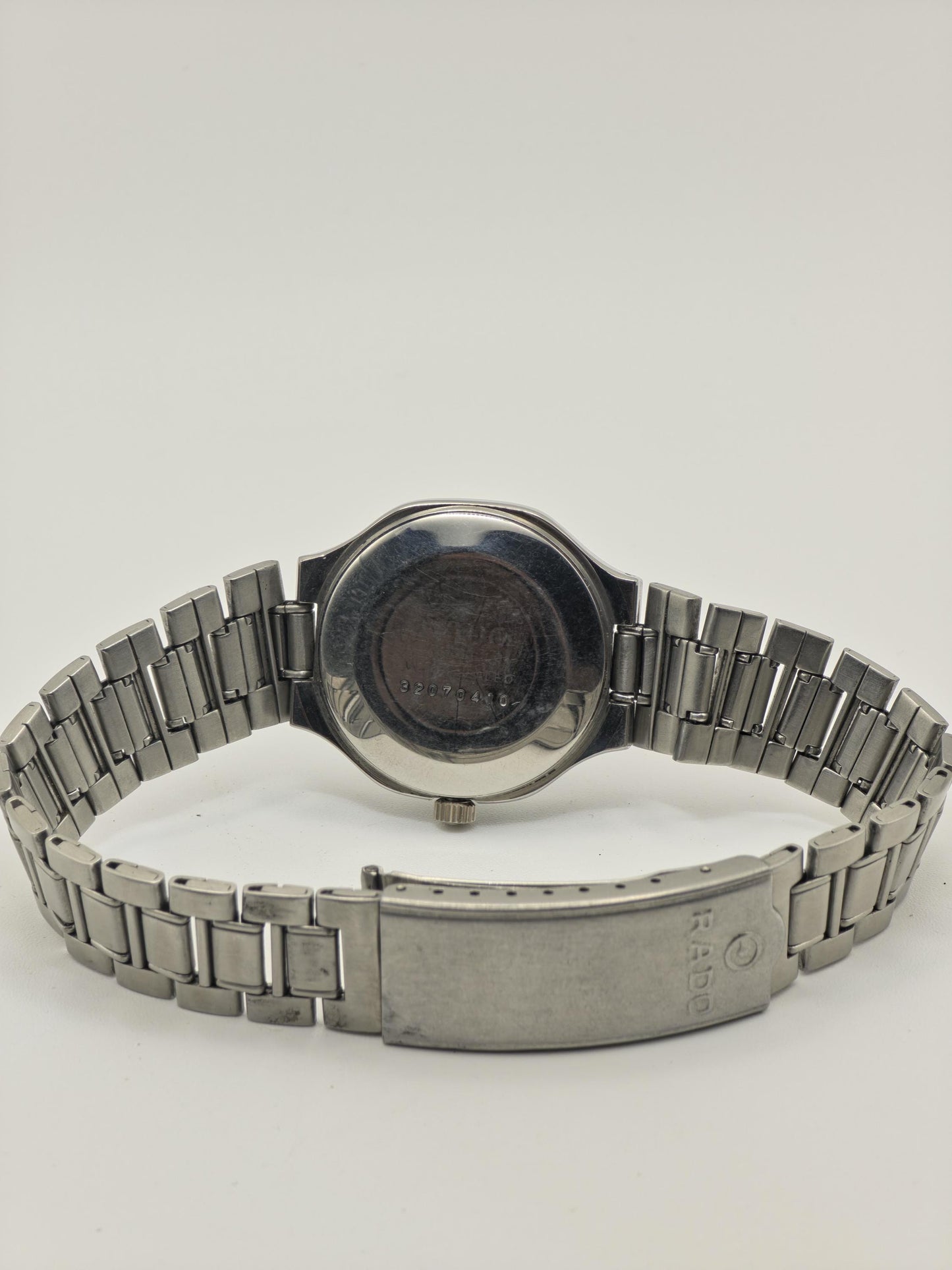 Rado Voyager Automatic Day Date Watch Black Dial Bracelet Vintage Men Swiss -268