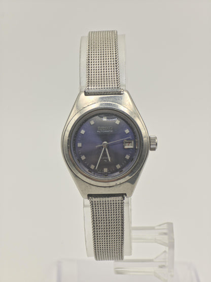 Seiko 21 Jewels Automatic Women Watch Blue Dial Steel Bracelet Vintage | - 288