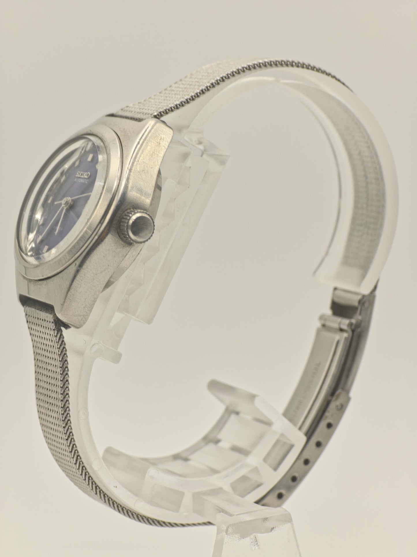 Seiko 21 Jewels Automatic Women Watch Blue Dial Steel Bracelet Vintage | - 288