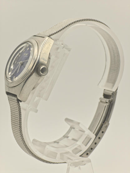 Seiko 21 Jewels Automatic Women Watch Blue Dial Steel Bracelet Vintage | - 288