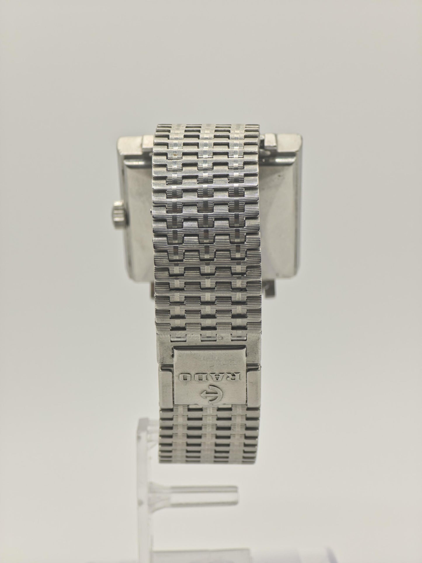 Rado Manhattan Automatic Day Date Square Dial Steel Bracelet Men | - 291