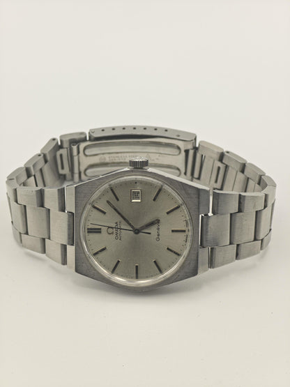 Omega Geneve Automatic Date Silver Dial Steel Bracelet Men | - 292