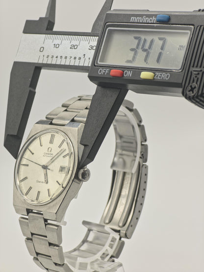 Omega Geneve Automatic Date Silver Dial Steel Bracelet Men | - 292