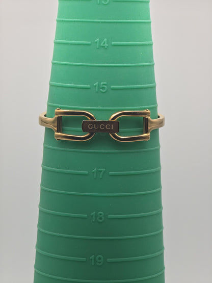 Gucci 1500L Women Gold Plated Slim Bracelet Quartz Watch Pink Dial Box | - 299