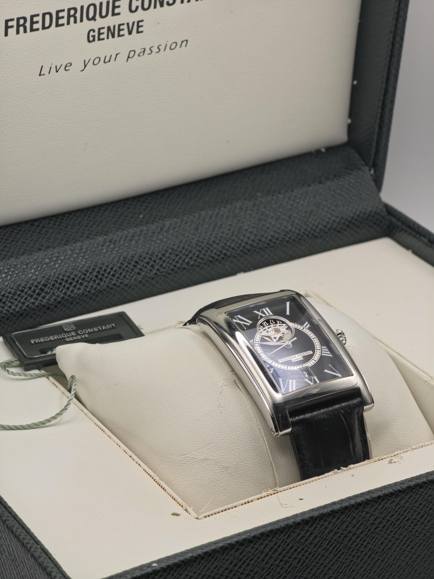 Frederique Constant Automatic Open Heart Rectangular Watch Box Men | - 300