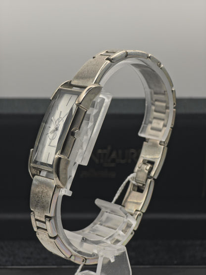 Yves Saint Laurent YSL Women Quartz Slim Bracelet Watch Silver Dial Box Tag | - 302