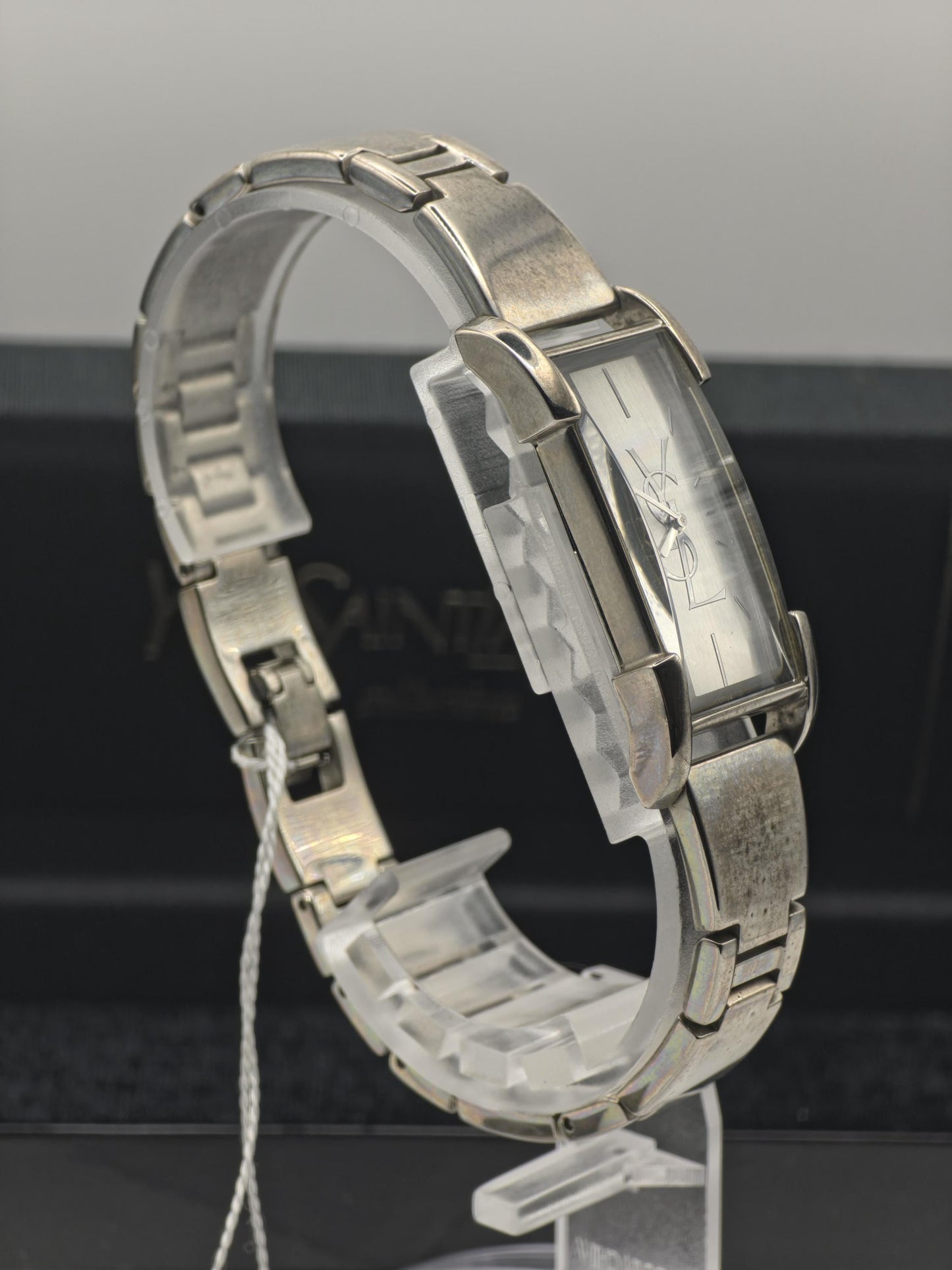 Yves Saint Laurent YSL Women Quartz Slim Bracelet Watch Silver Dial Box Tag | - 302