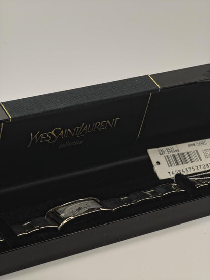 Yves Saint Laurent YSL Women Quartz Slim Bracelet Watch Silver Dial Box Tag | - 302
