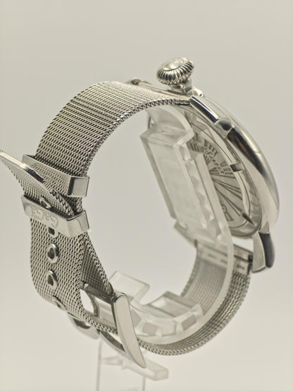 GaGa Milano Manuale 46 Watch Black Dial Mesh Bracelet Quartz Men Italy - 270
