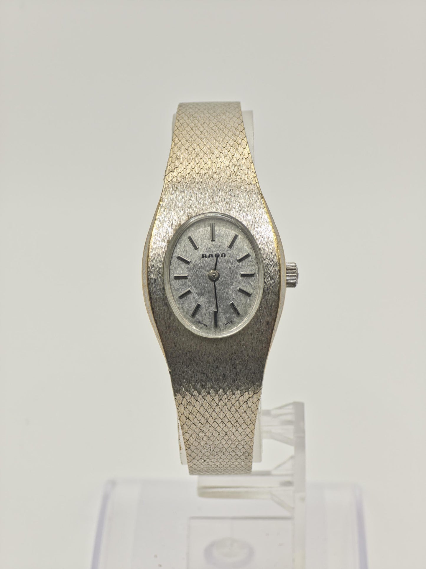 Rado Vintage Quartz Watch Silver Dial Women Swiss Classic - 277