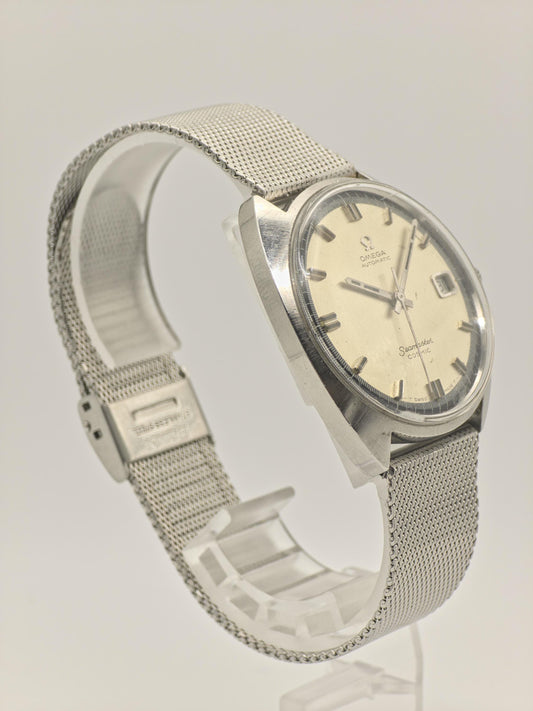 Omega Seamaster Cosmic Automatic Watch Date Silver Dial Men Ref 166026 - | 279