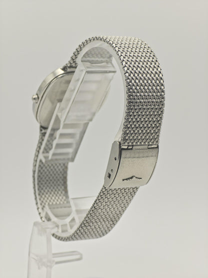 Longines Men Watch Quartz Silver Dial Stainless Steel Swiss Made Vintage | 286