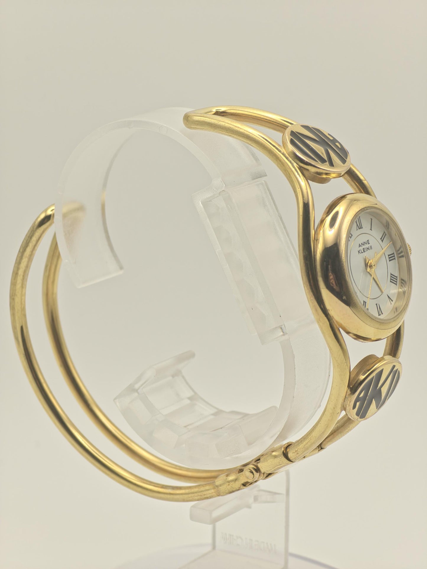 Anne Klein AL21 Women Watch Gold Tone Bracelet White Dial Quartz Vintage | - 287